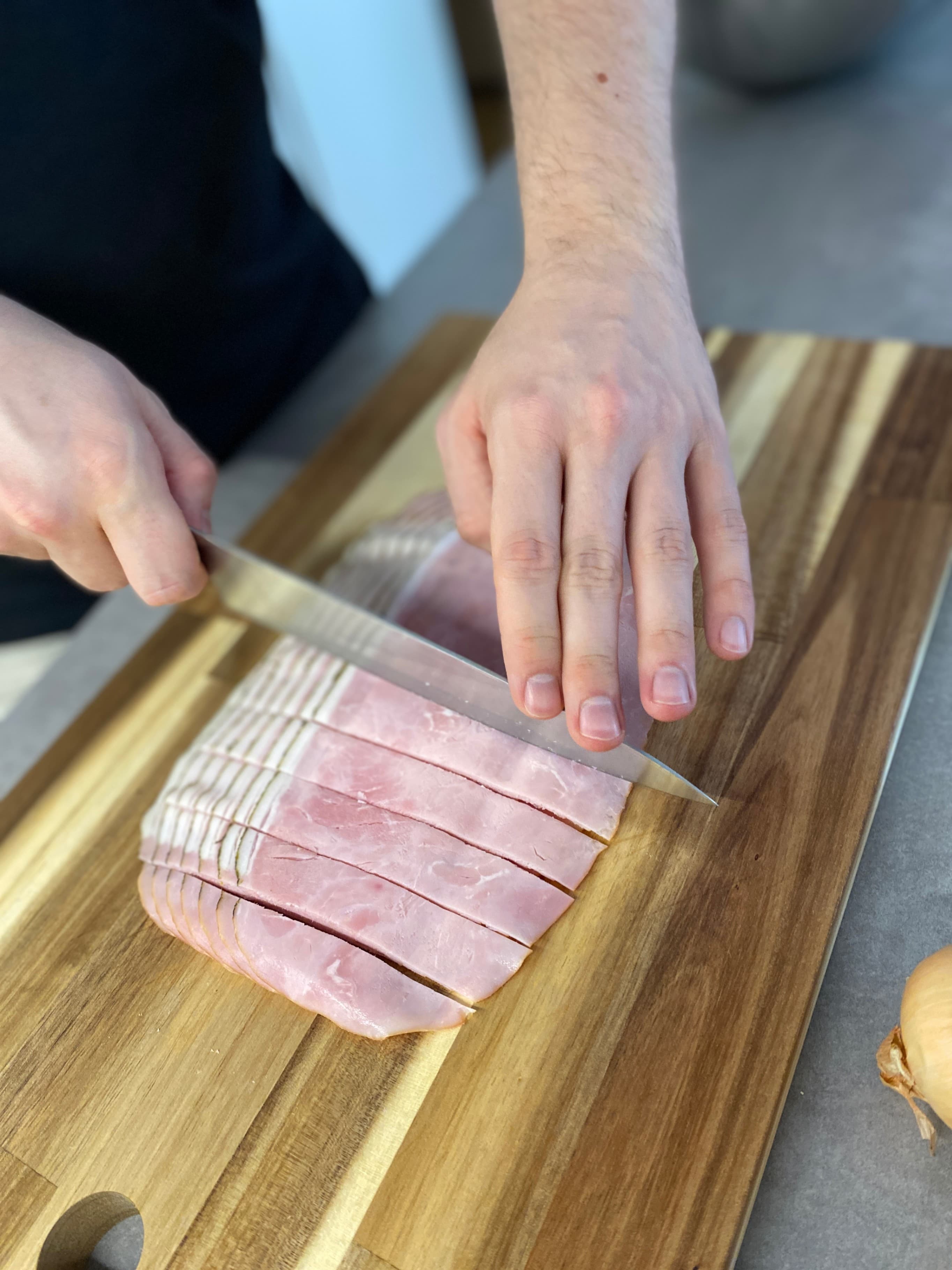 Protein-Spinat-Spätzle mit Zwiebel & Schinken (ohne Milch) Recipe Image