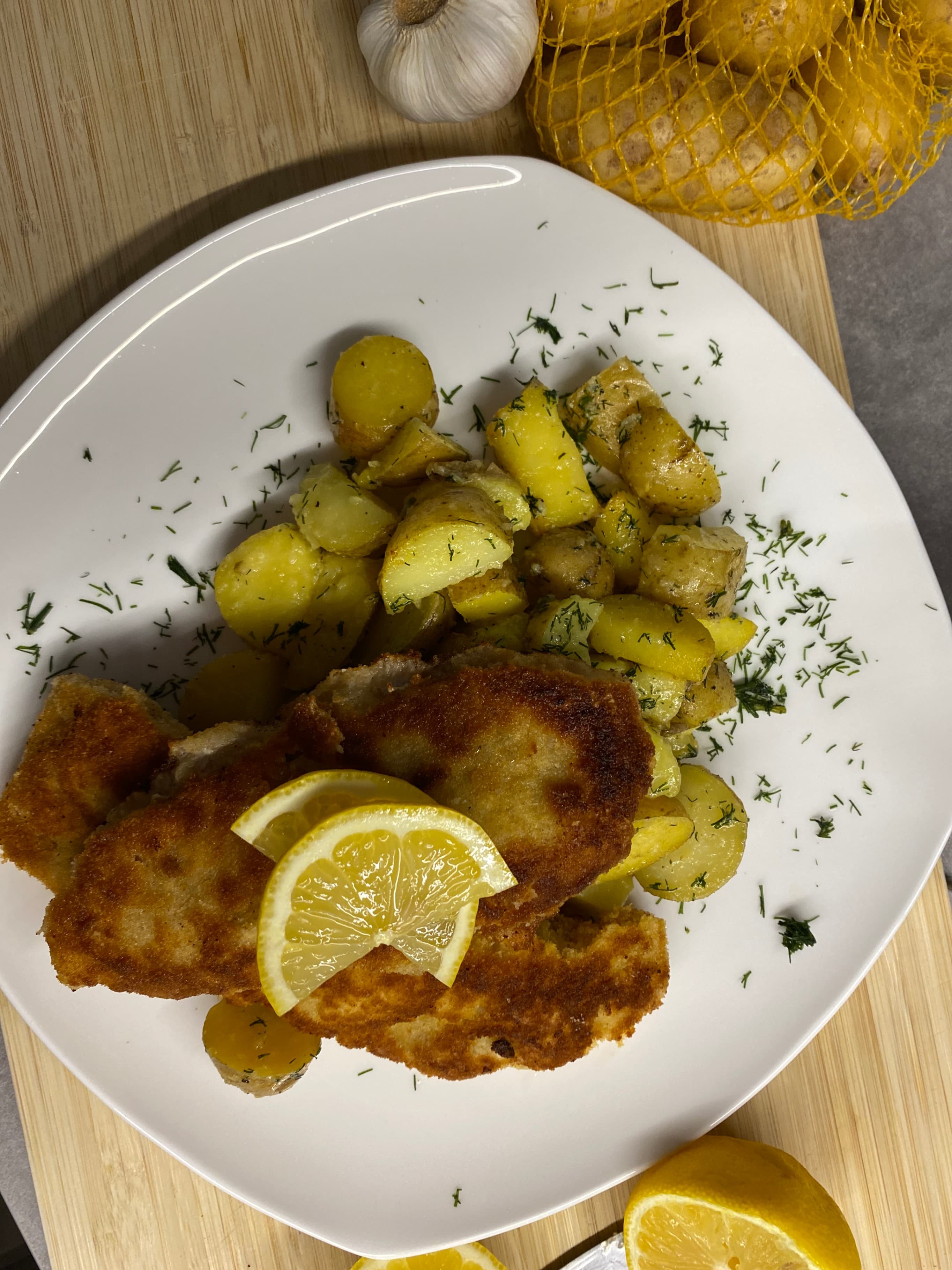 Schnitzel with PotatoesRecipe Image