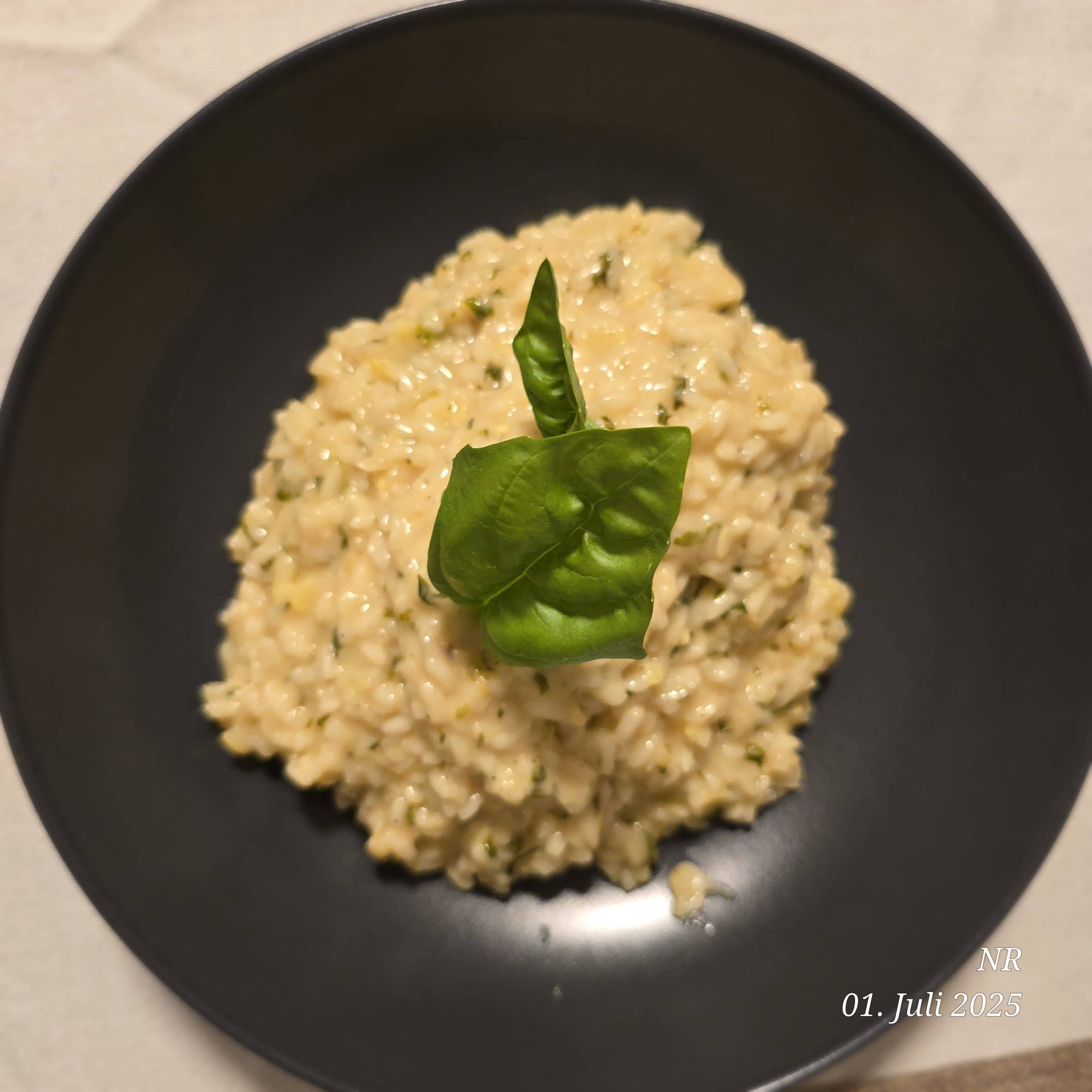 Risotto Cremoso de Albahaca y CalabacínRecipe Image