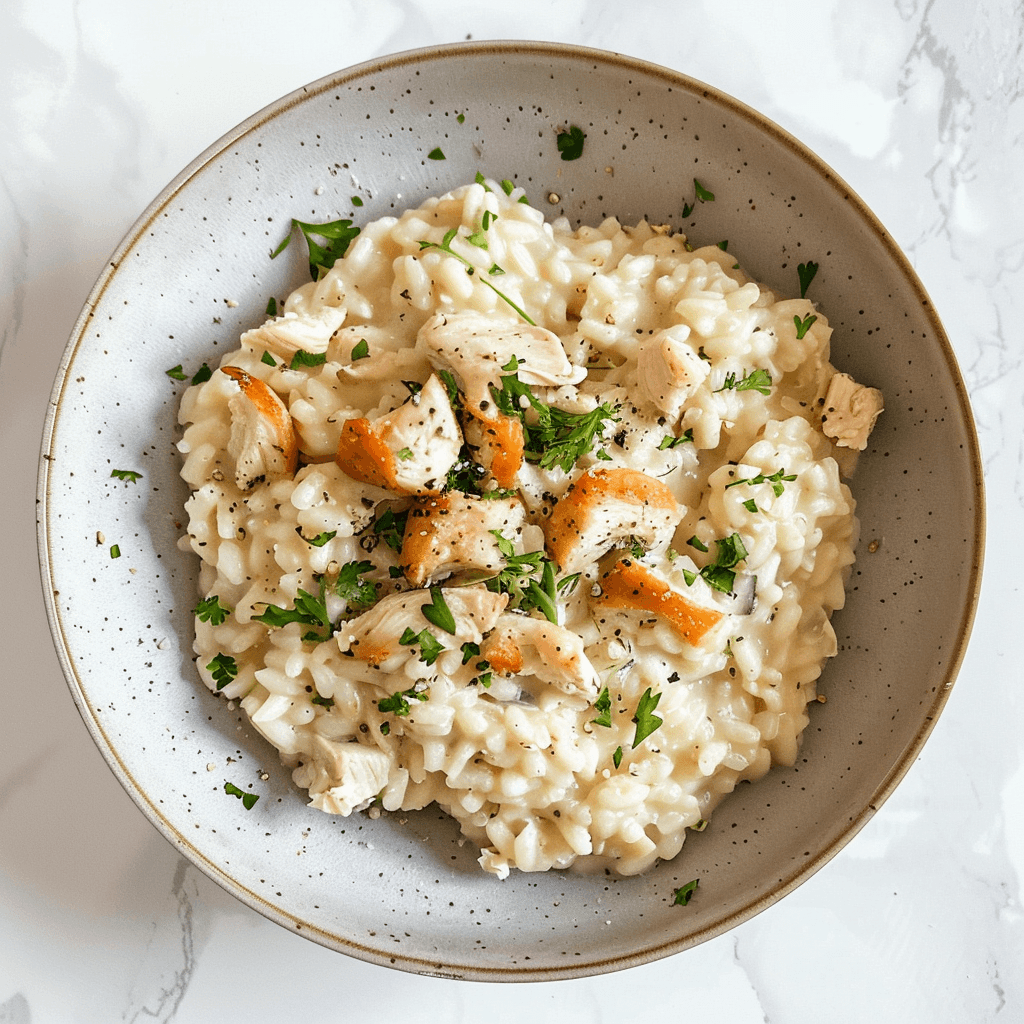 Cremiges und köstliches Hähnchen-Risotto – Traditionelles Familienrezept Recipe Image