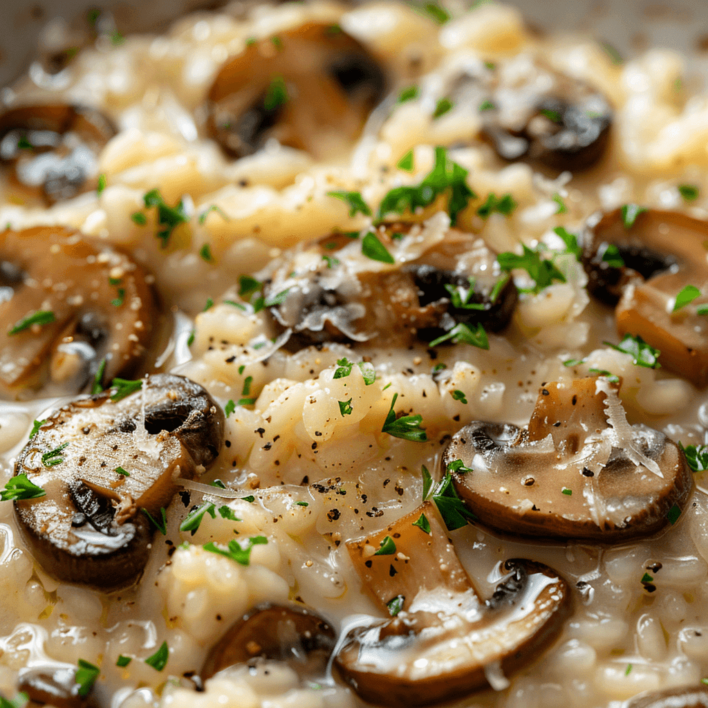 Risotto Crémeux aux Champignons Frais : La Recette Italienne Inratable pour une Douceur Gourmande Recipe Image