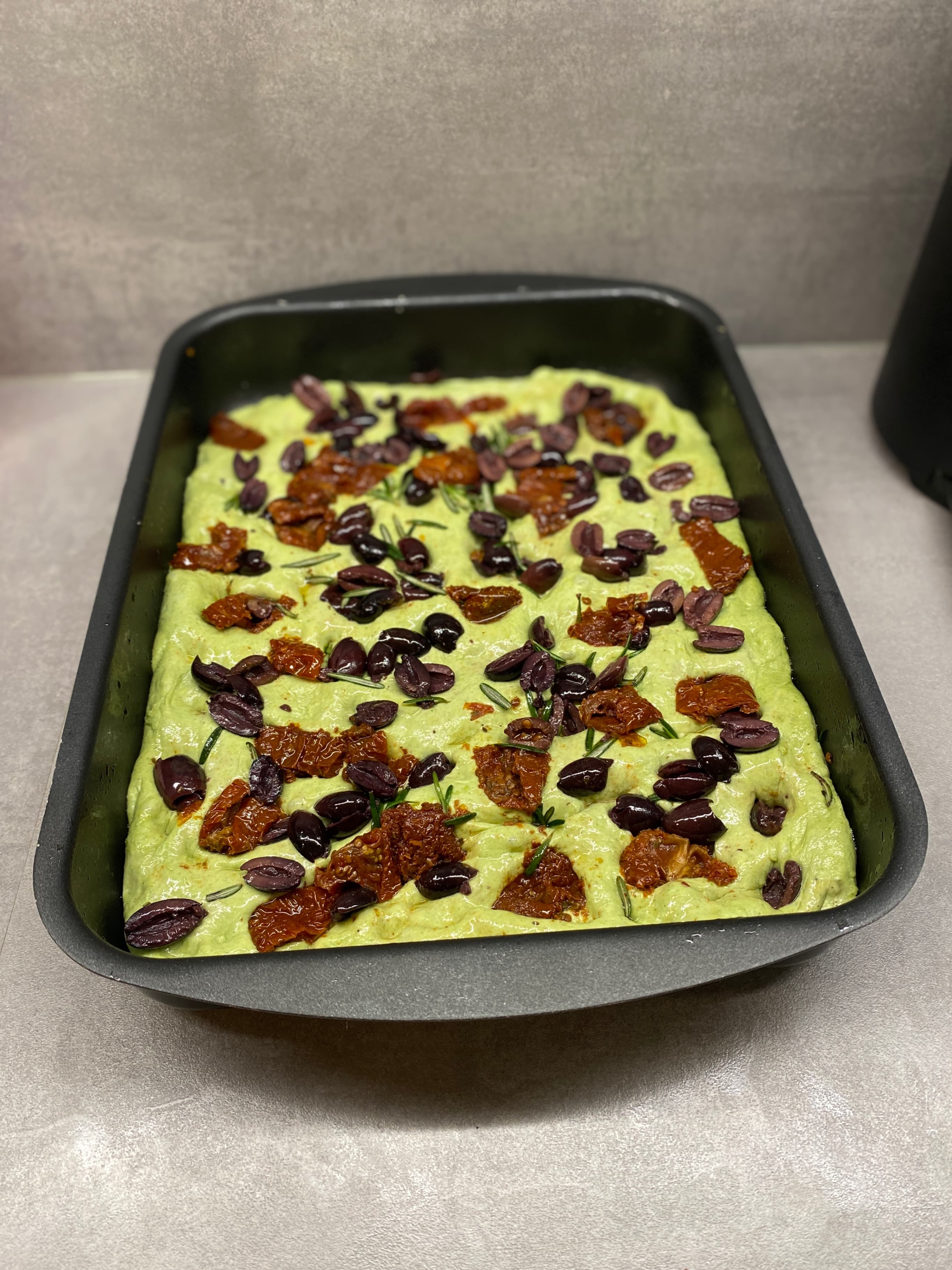 Spinach & Ricotta Focaccia Recipe Image