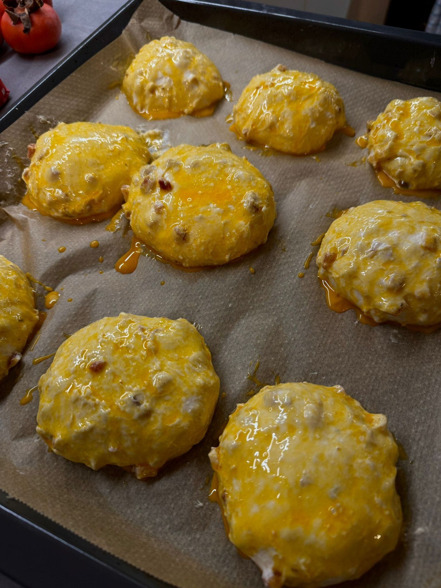 Speckbrötchen – 100% Hydration Milk Dough with Bacon & Raclette (48 h) Recipe Image