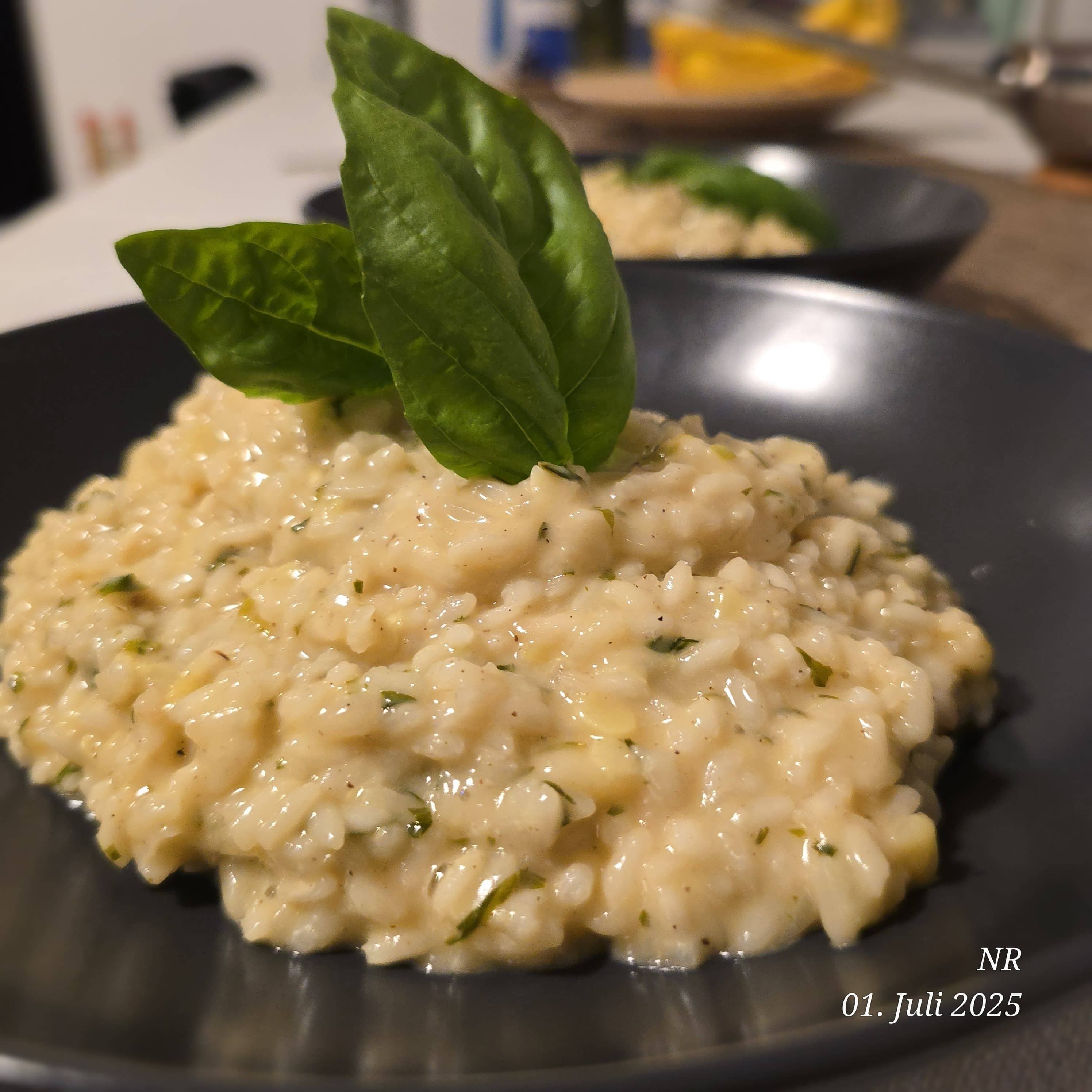 Risotto Cremoso de Albahaca y CalabacínRecipe Image
