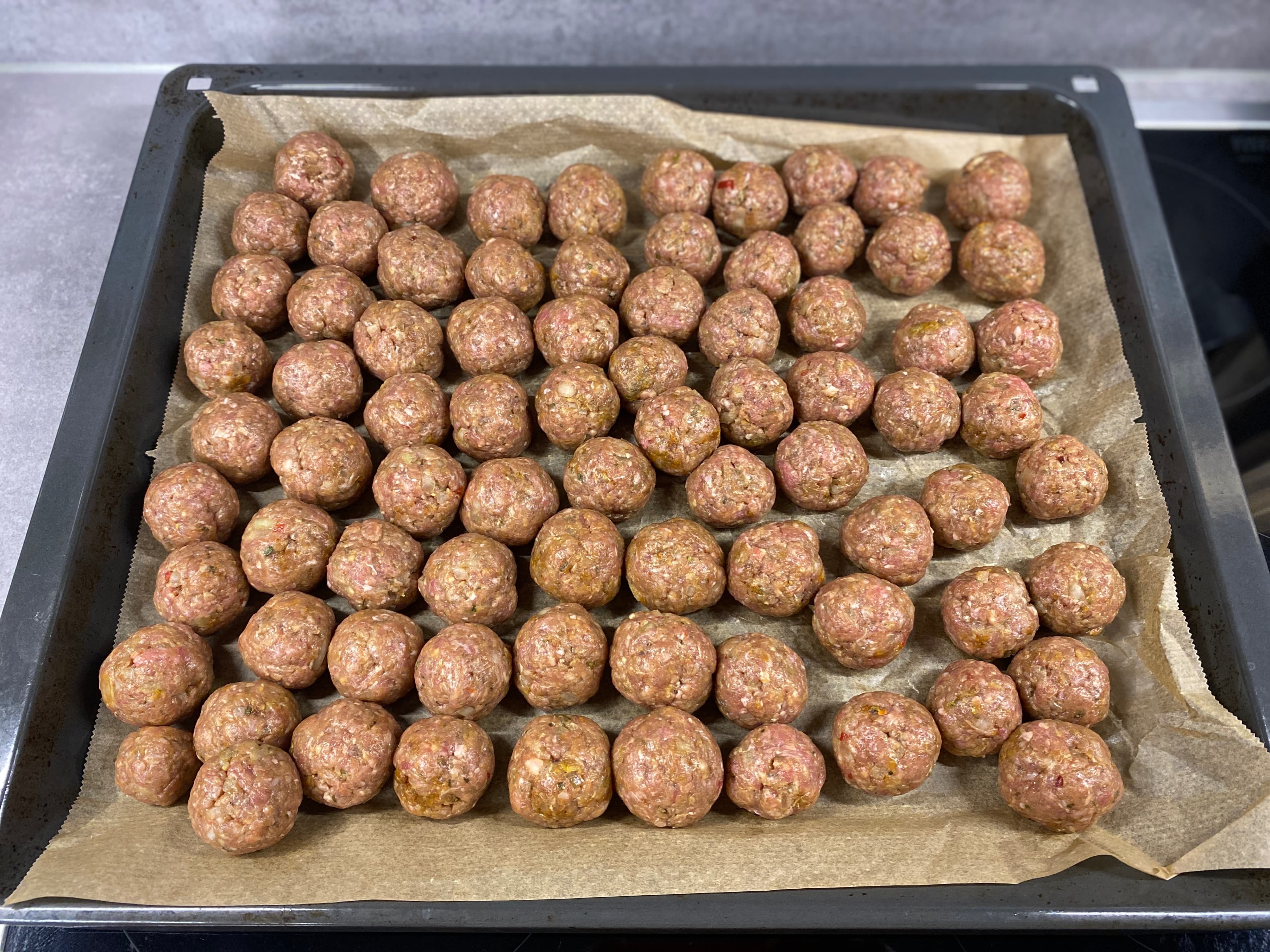 Oven-Baked Meatballs with Mediterranean Herbs and Spices Recipe Image