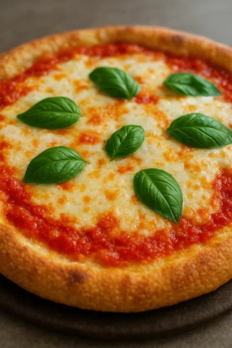 Pizza sans gluten prête en quelques minutes Recipe Image