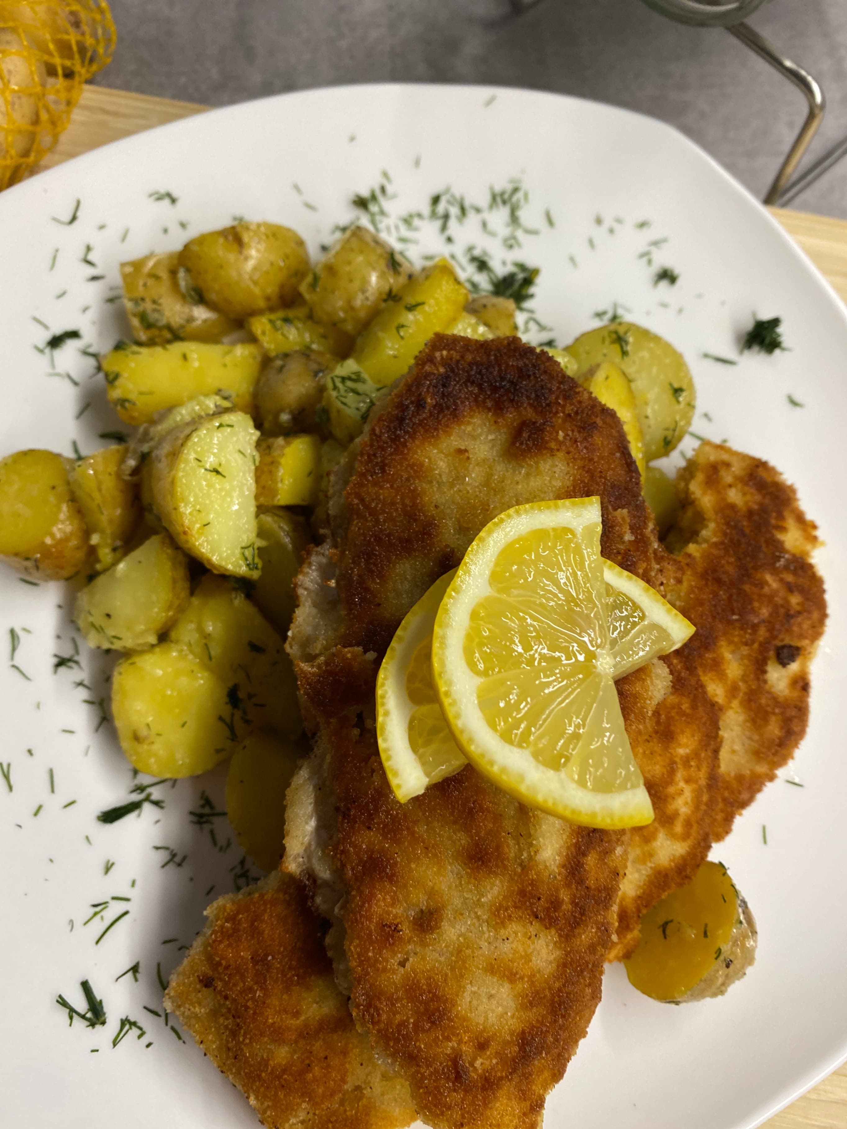 Schnitzel with PotatoesRecipe Image