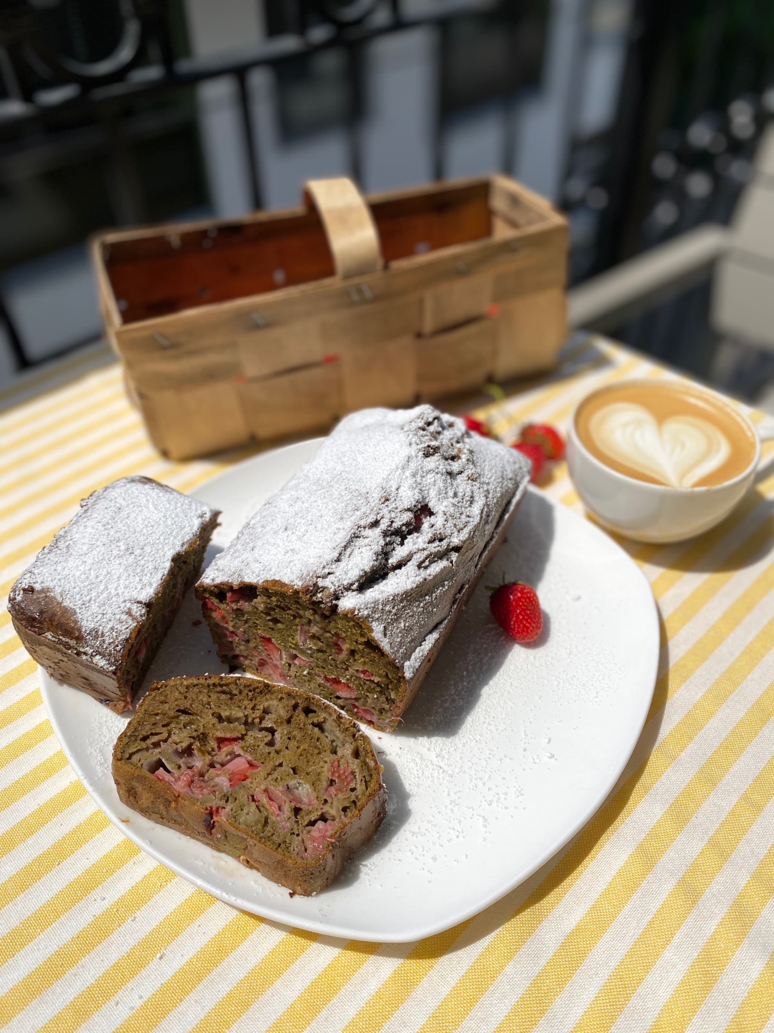 Strawberry Matcha BreadRecipe Image