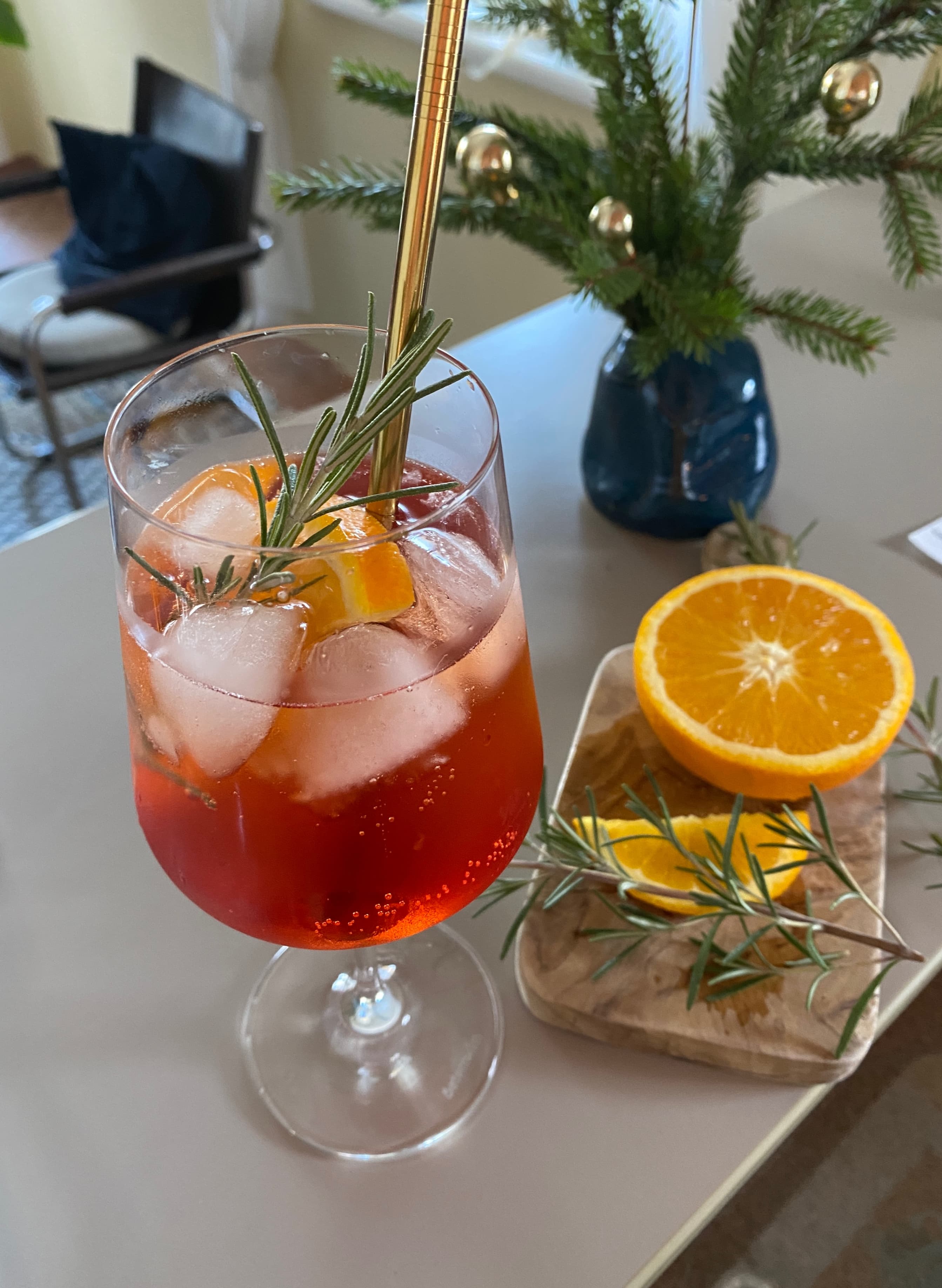 Aperol Holiday Spritz Recipe Image