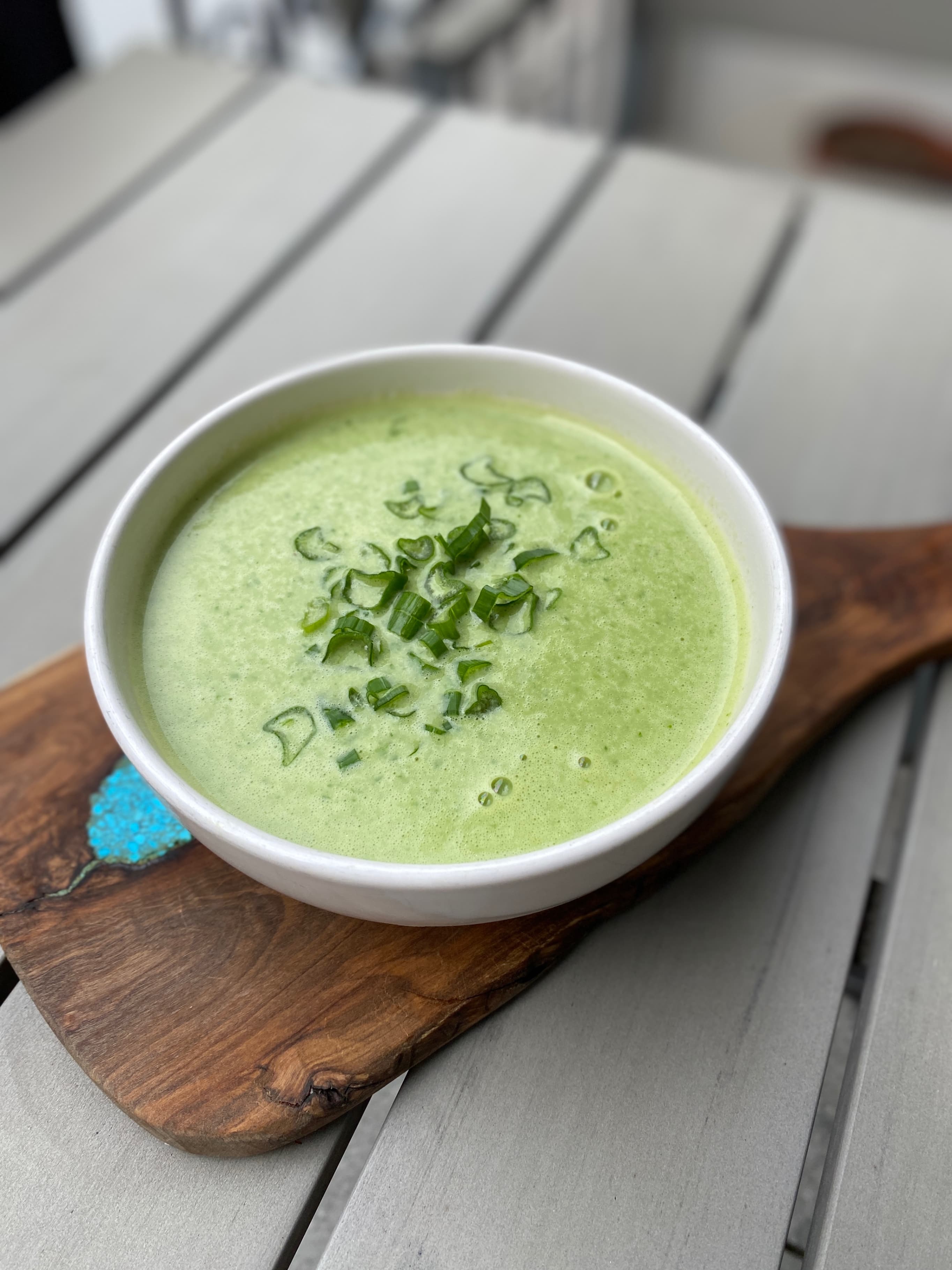 Cremige Bärlauchsuppe mit brauner Butter Recipe Image