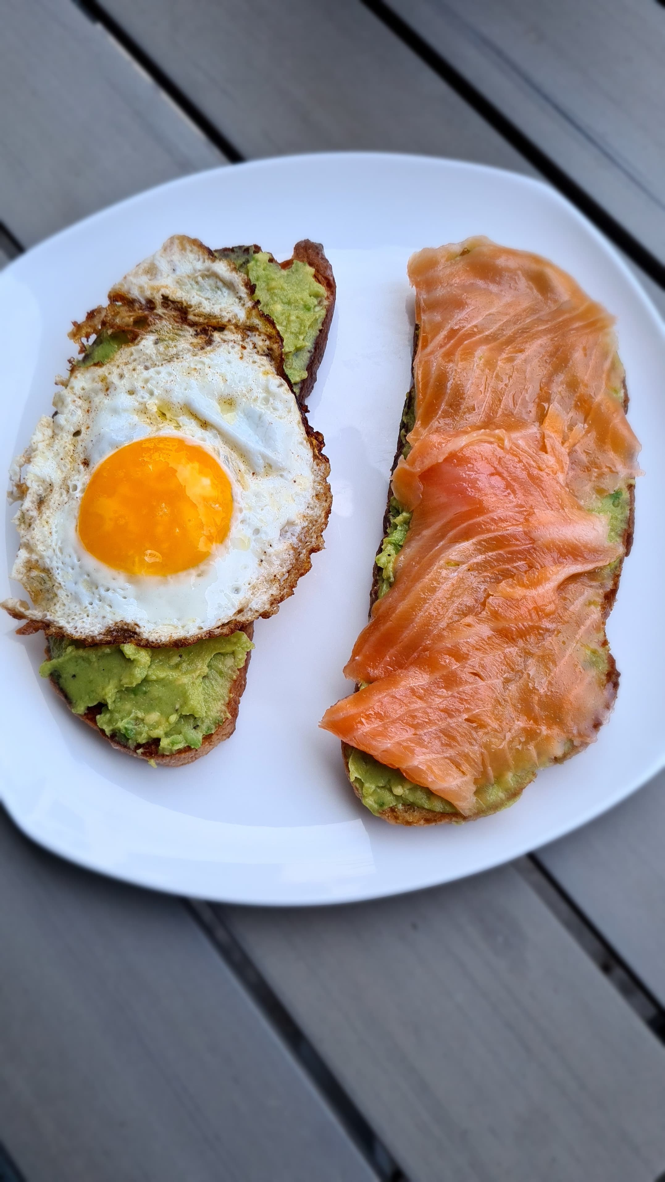 Avocado Toast with Smoked Salmon and Sunny Side EggRecipe Image