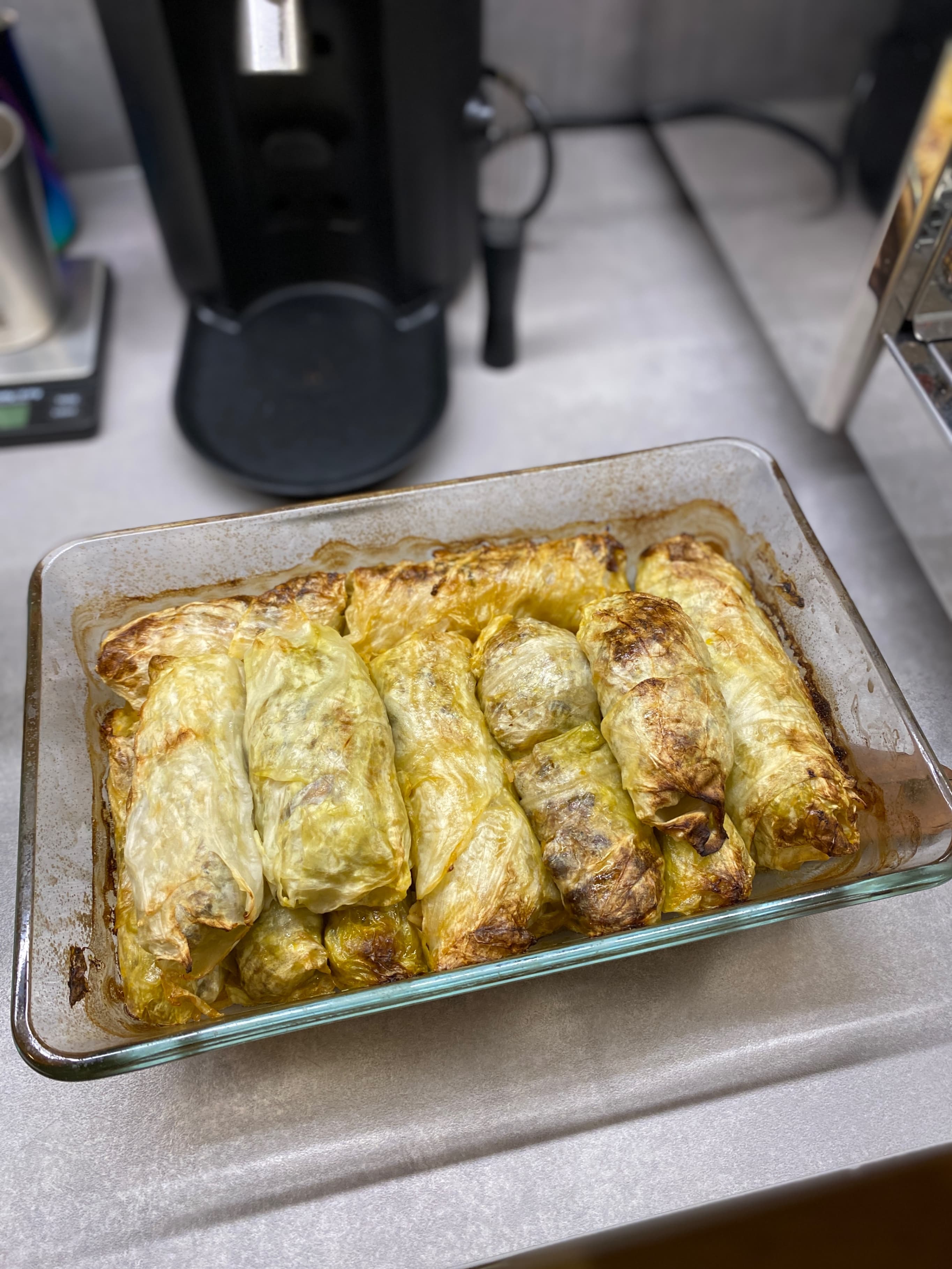 Wegetariańskie Gołąbki z Porem i Pieczarkami Recipe Image