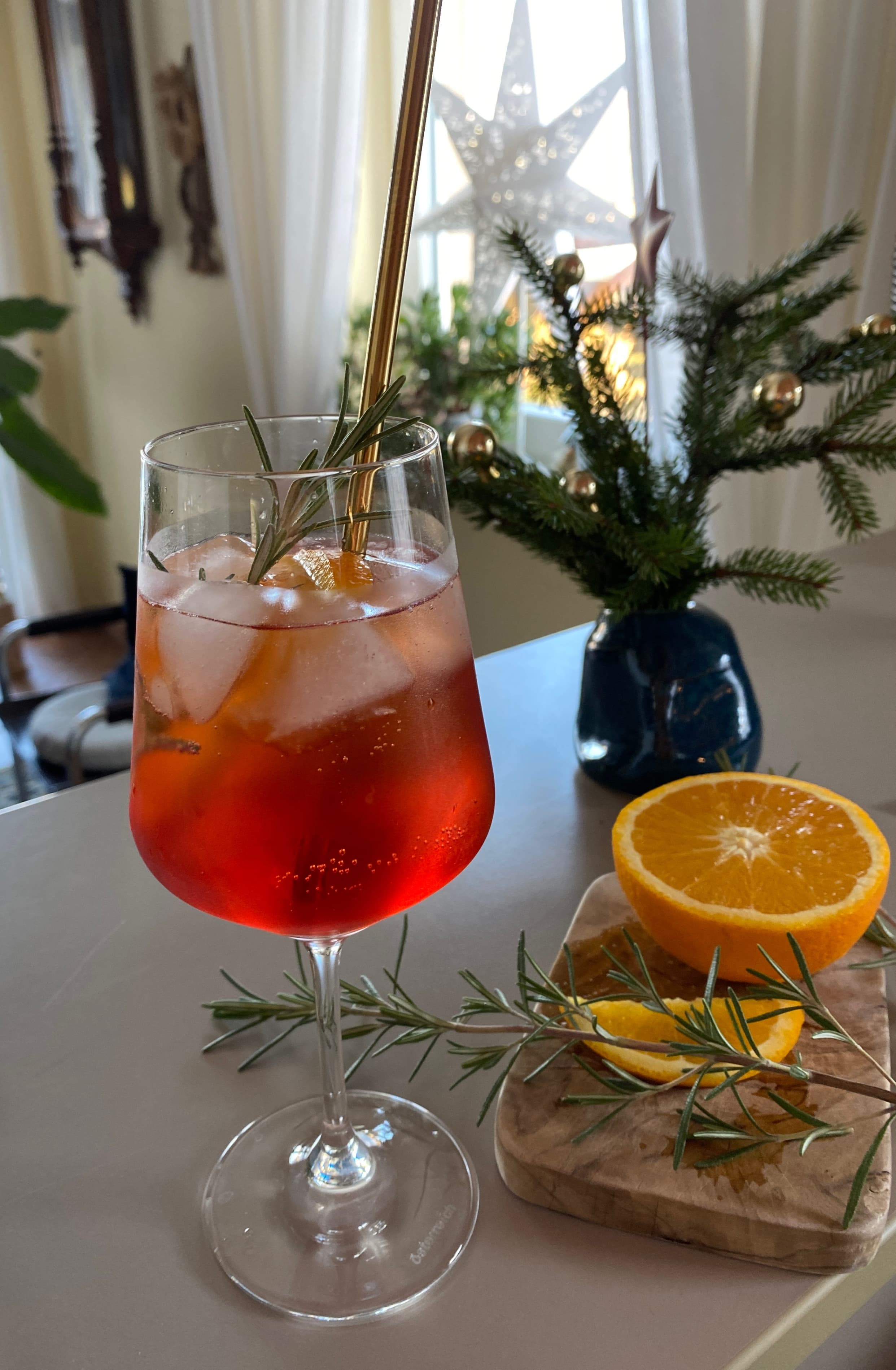 Aperol Holiday Spritz Recipe Image