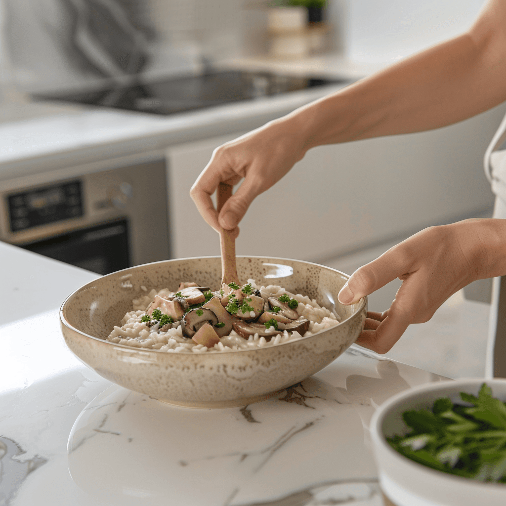 Risotto Crémeux aux Champignons Frais : La Recette Italienne Inratable pour une Douceur Gourmande Recipe Image