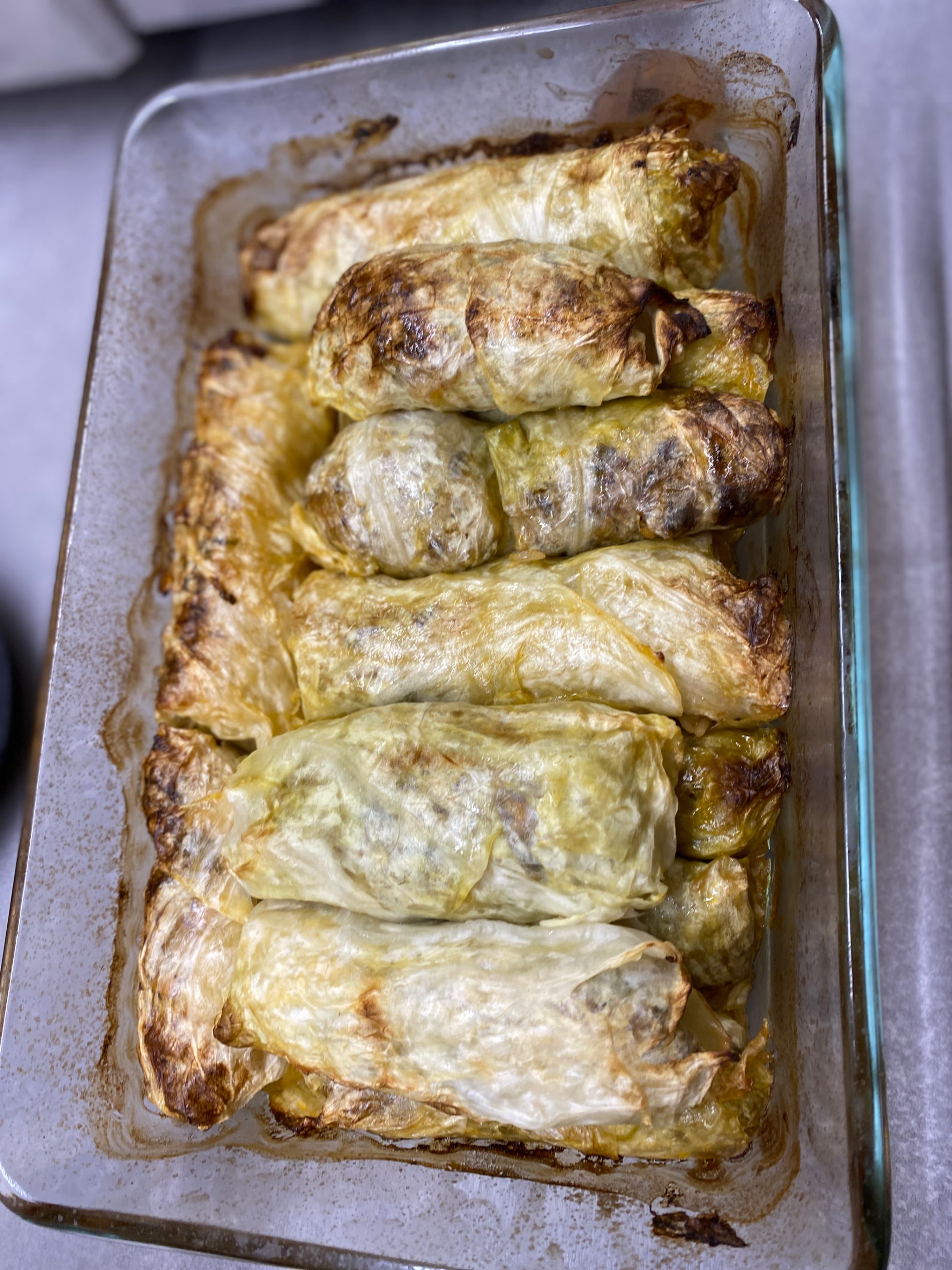 Wegetariańskie Gołąbki z Porem i Pieczarkami Recipe Image