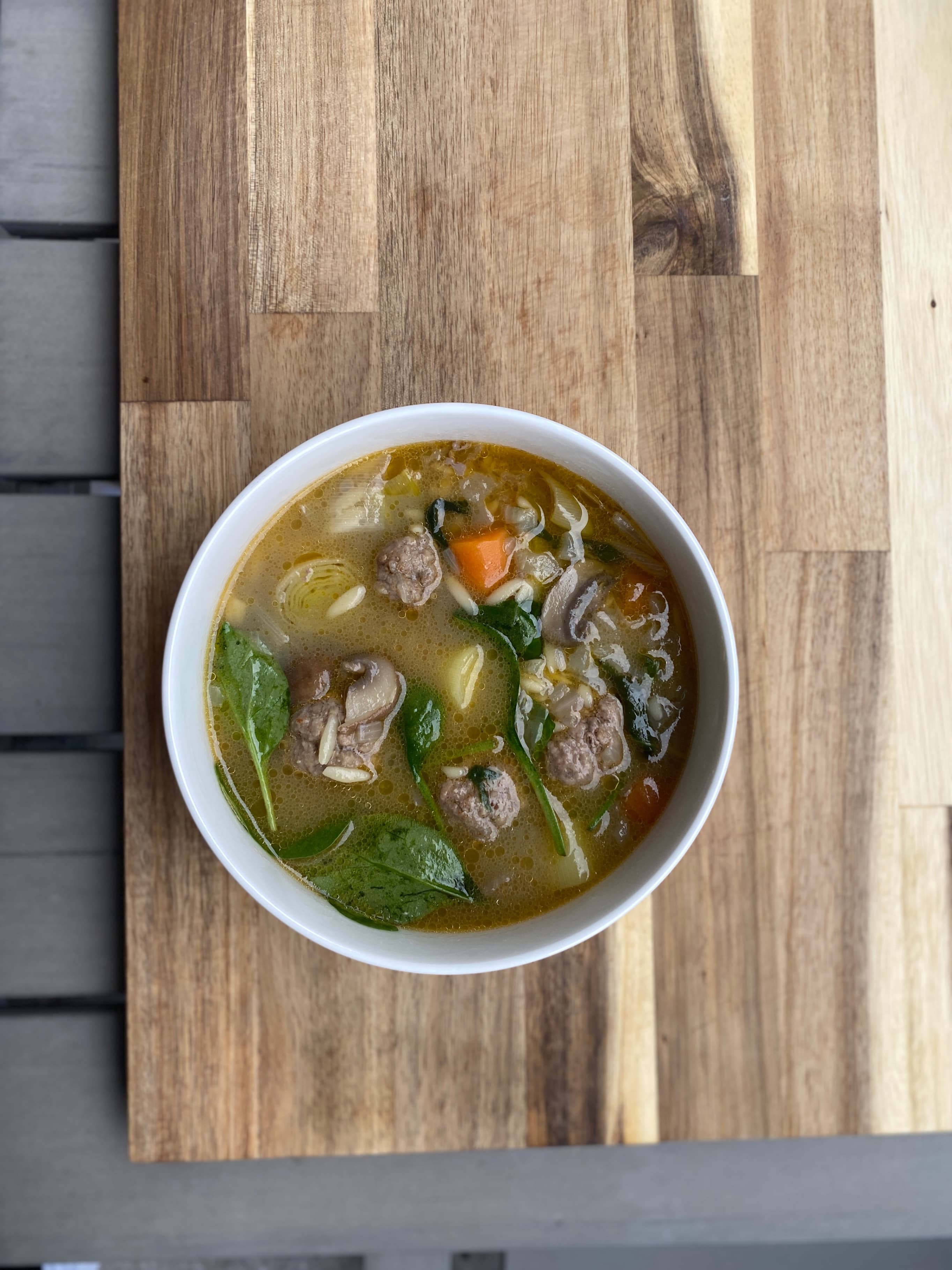 Herzhafte Herbstsuppe mit Hackbällchen und Kokosmilch Recipe Image