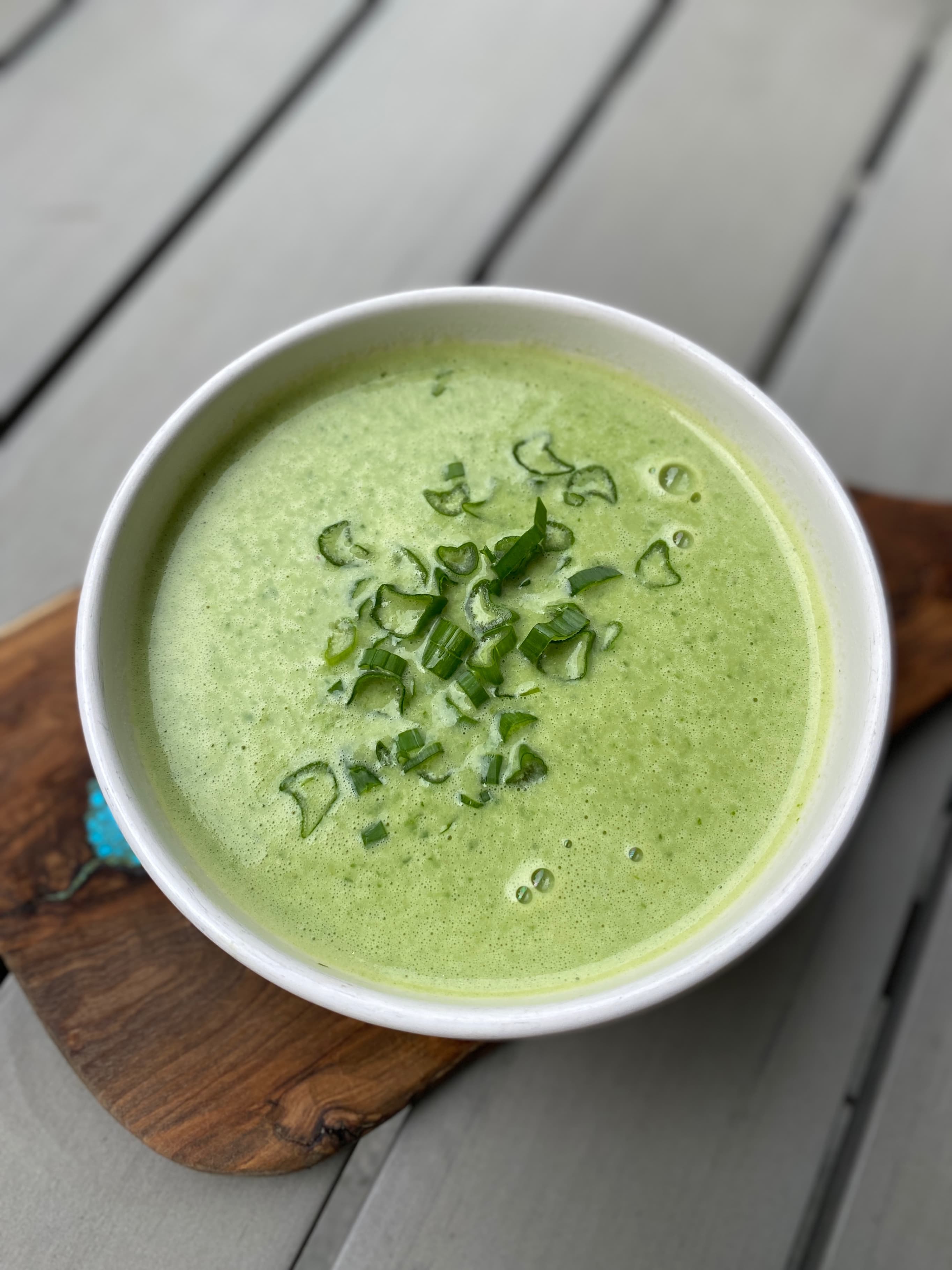 Cremige Bärlauchsuppe mit brauner Butter Recipe Image