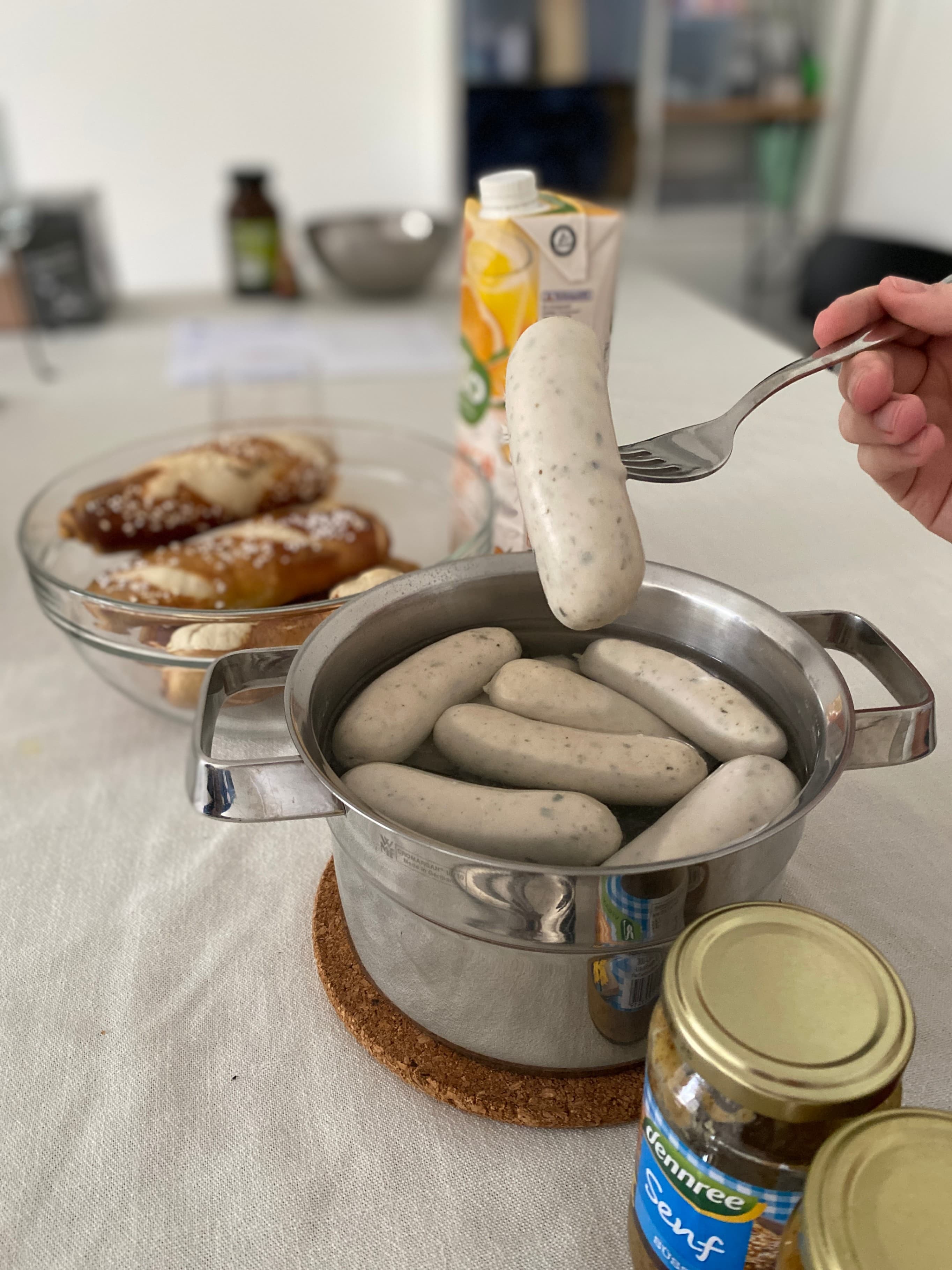 Bavarian Weißwurst BreakfastRecipe Image