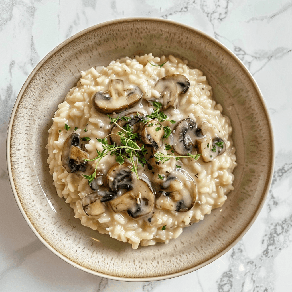 Risotto Crémeux aux Champignons Frais : La Recette Italienne Inratable pour une Douceur Gourmande Recipe Image