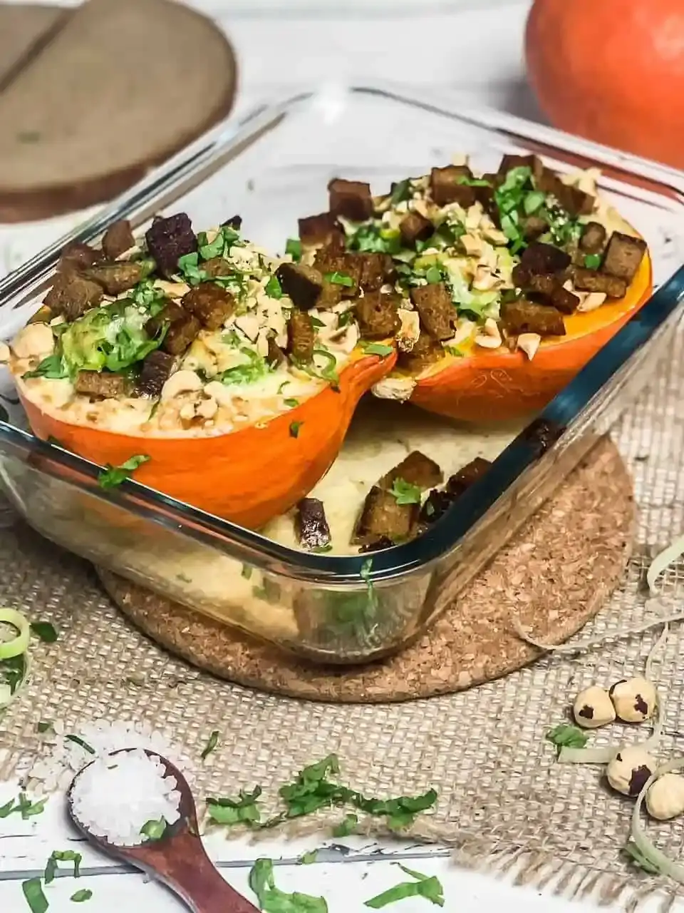 Gefüllter Kürbis aus dem OfenRecipe Image