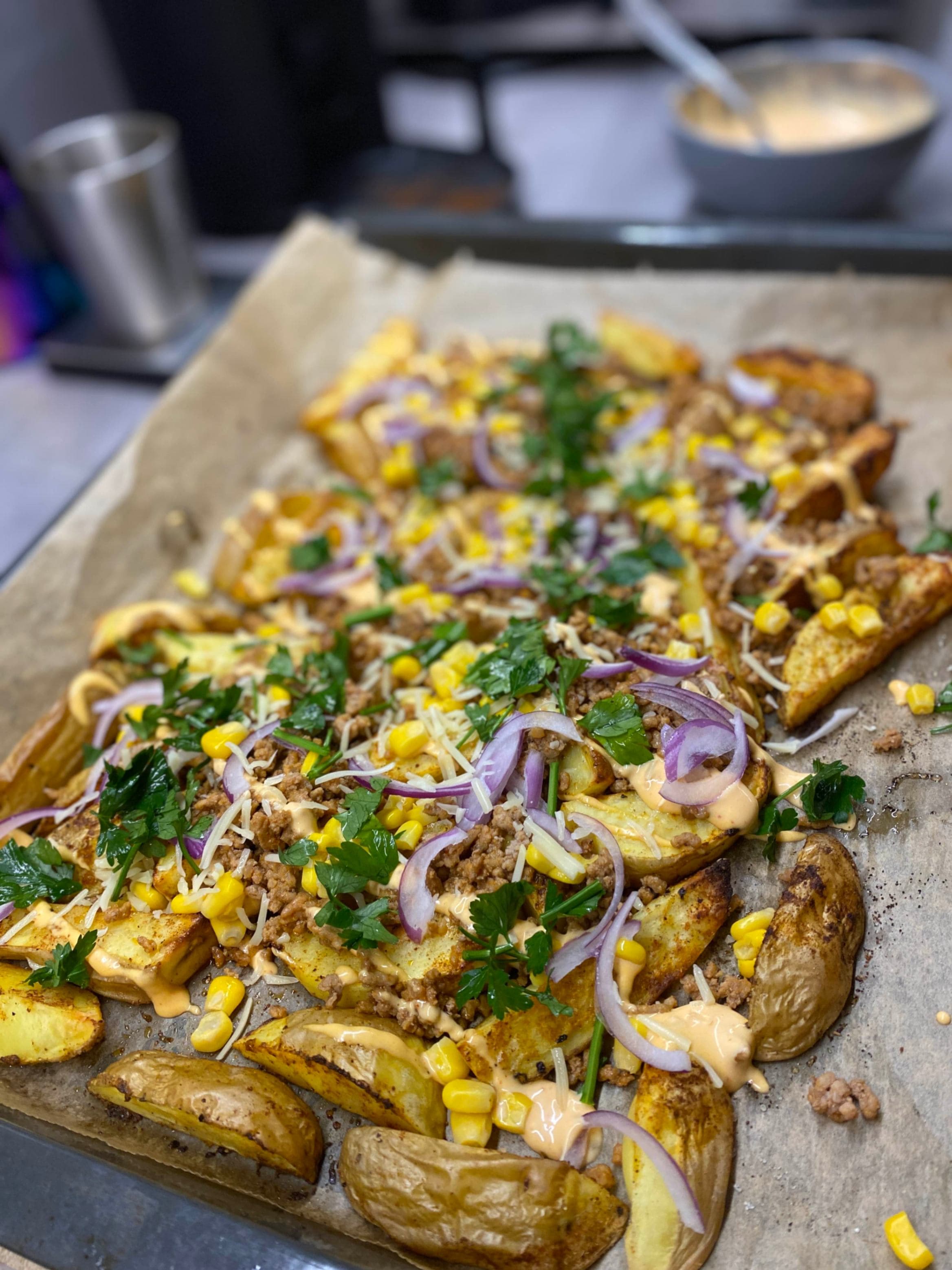 Loaded Tex-Mex Potato Wedges Recipe Image