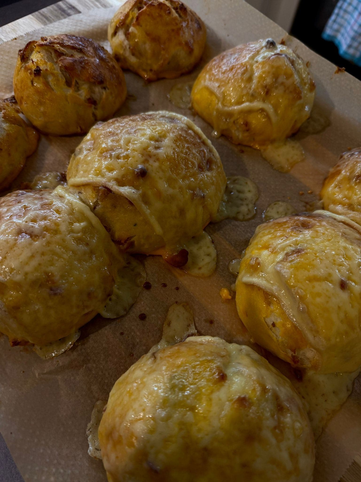 Speckbrötchen – 100% Hydration Milk Dough with Bacon & Raclette (48 h) Recipe Image