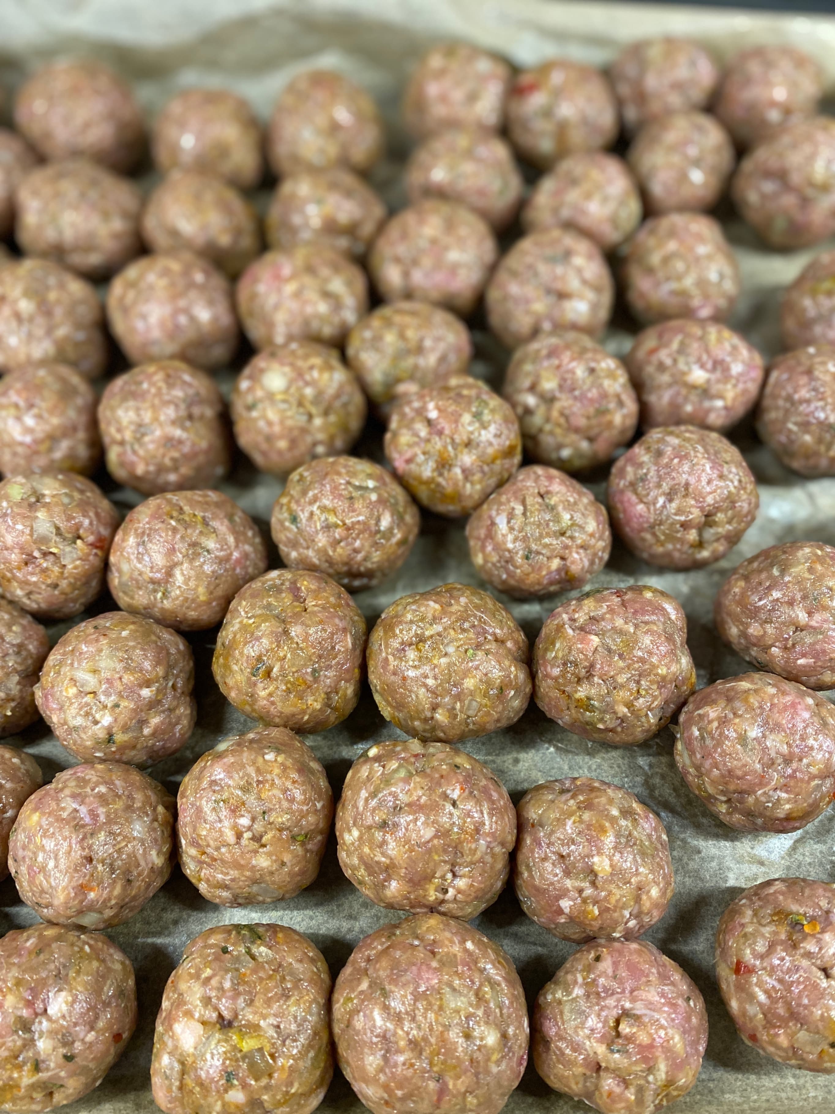 Oven-Baked Meatballs with Mediterranean Herbs and Spices Recipe Image