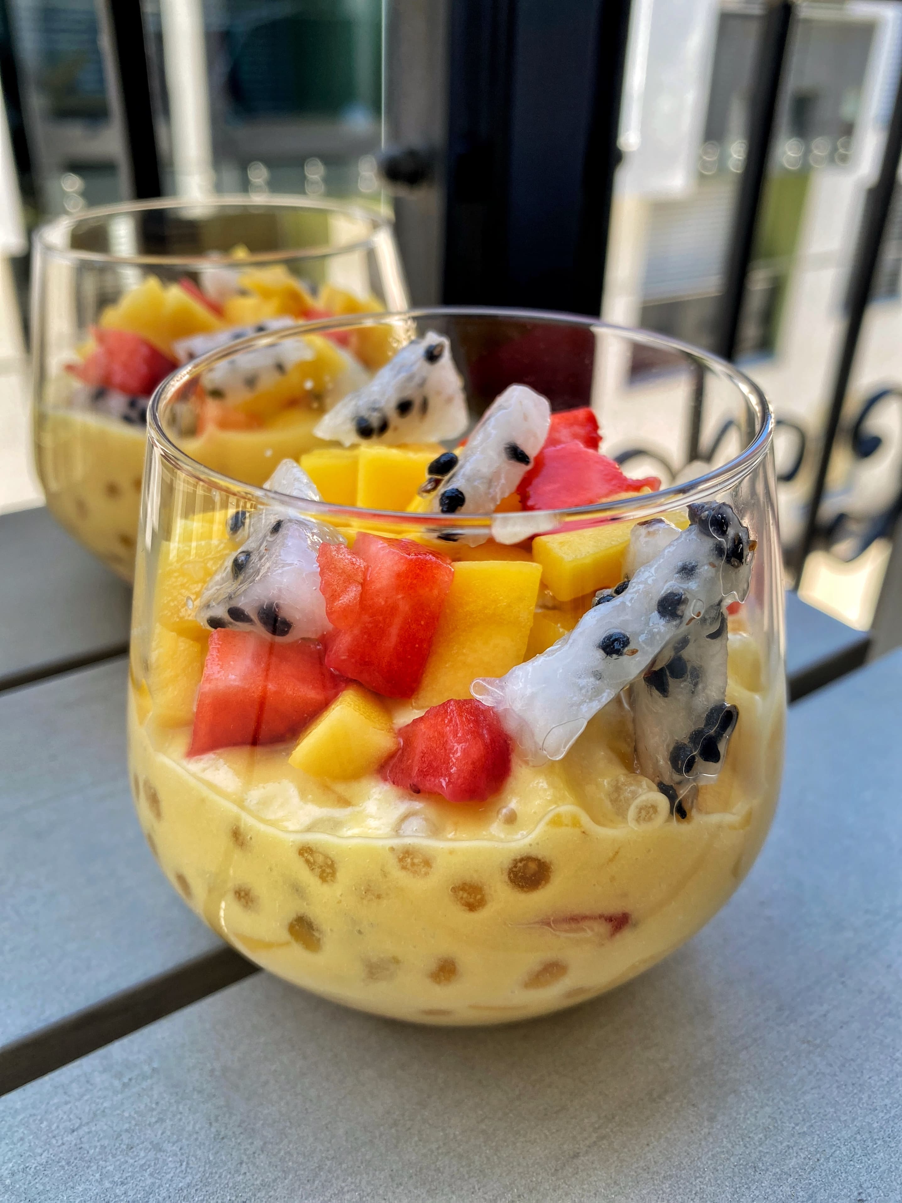 Creamy Mango Sago with Fresh Fruits Recipe Image