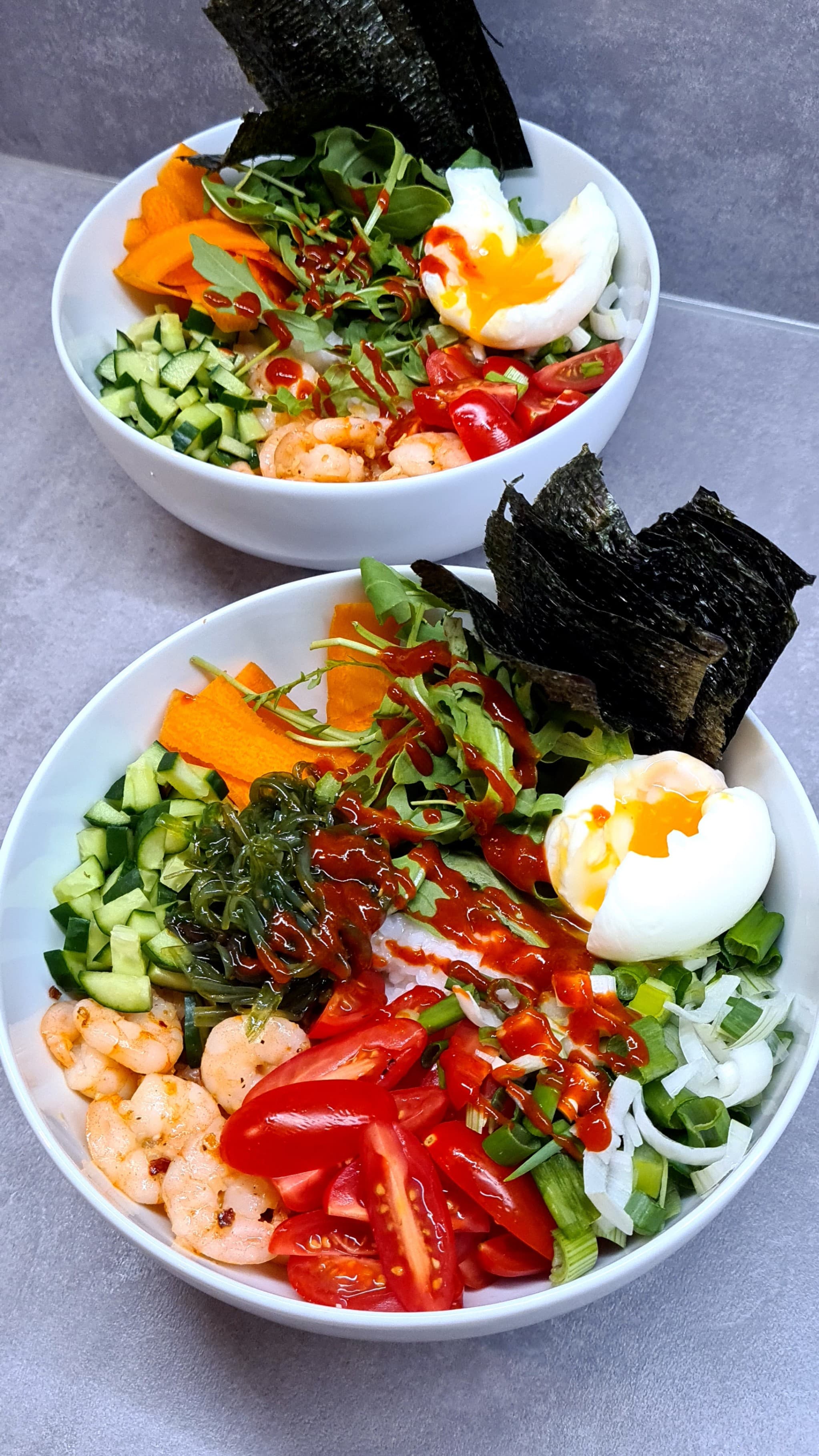 Garnelen- & Wakame-Sushi-BowlRecipe Image