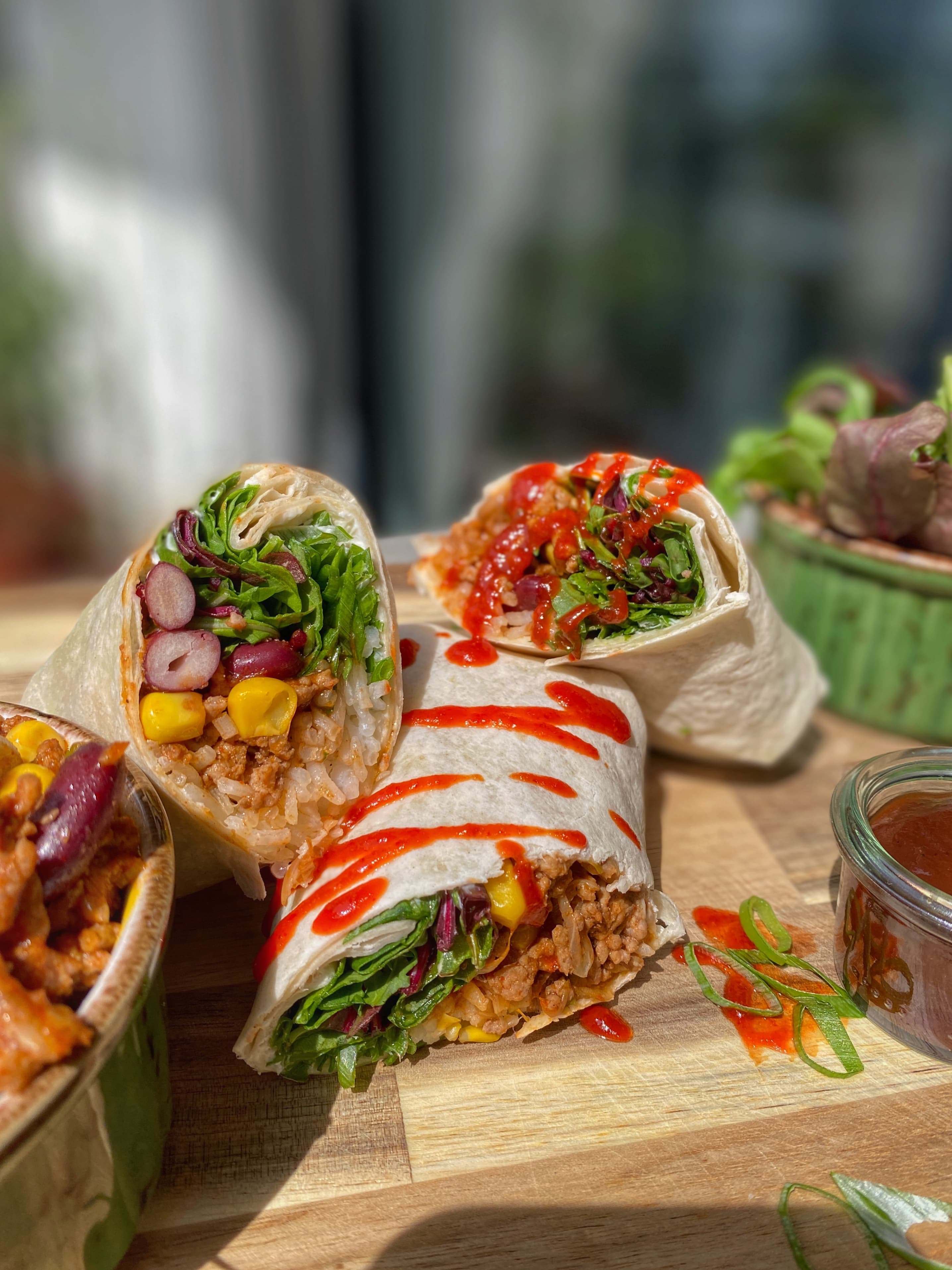 Corn & Bean Burritos with Beef Recipe Image