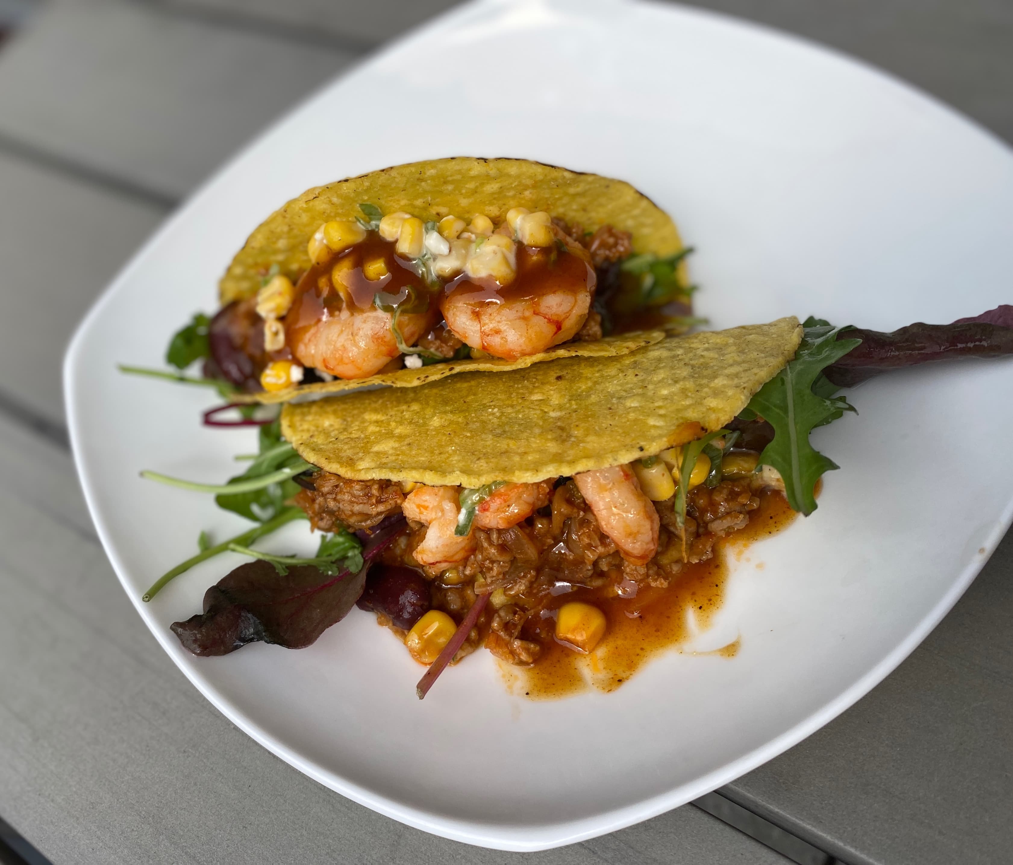Minced Beef and Shrimp Tacos Recipe Image