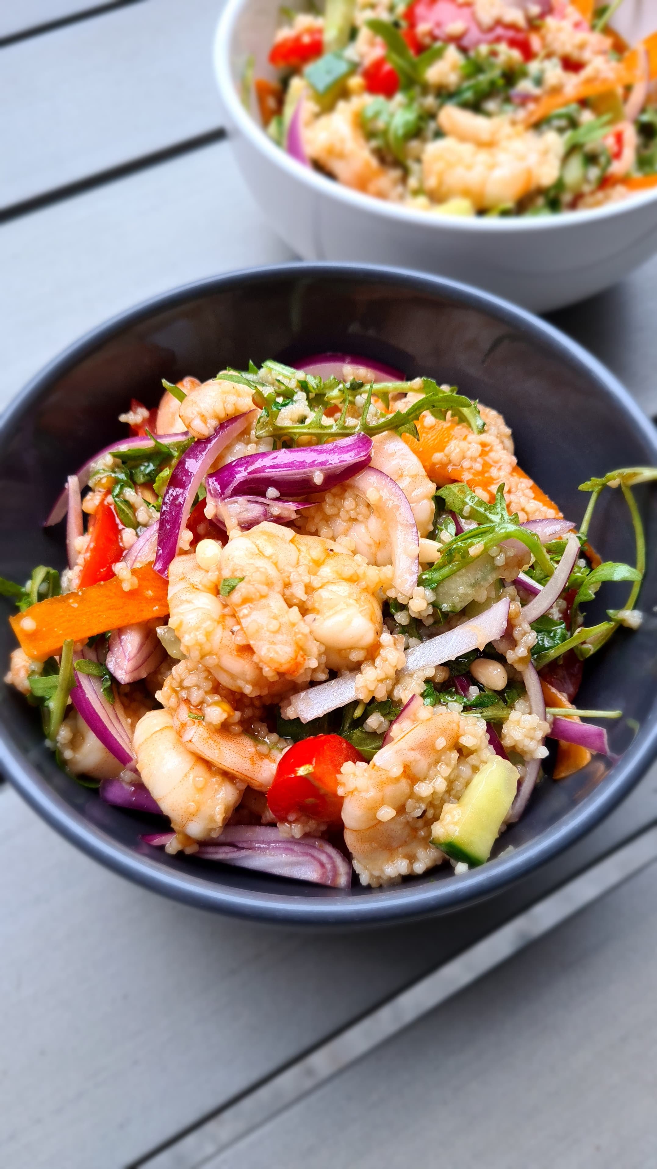 Couscous-Salat mit GarnelenRecipe Image