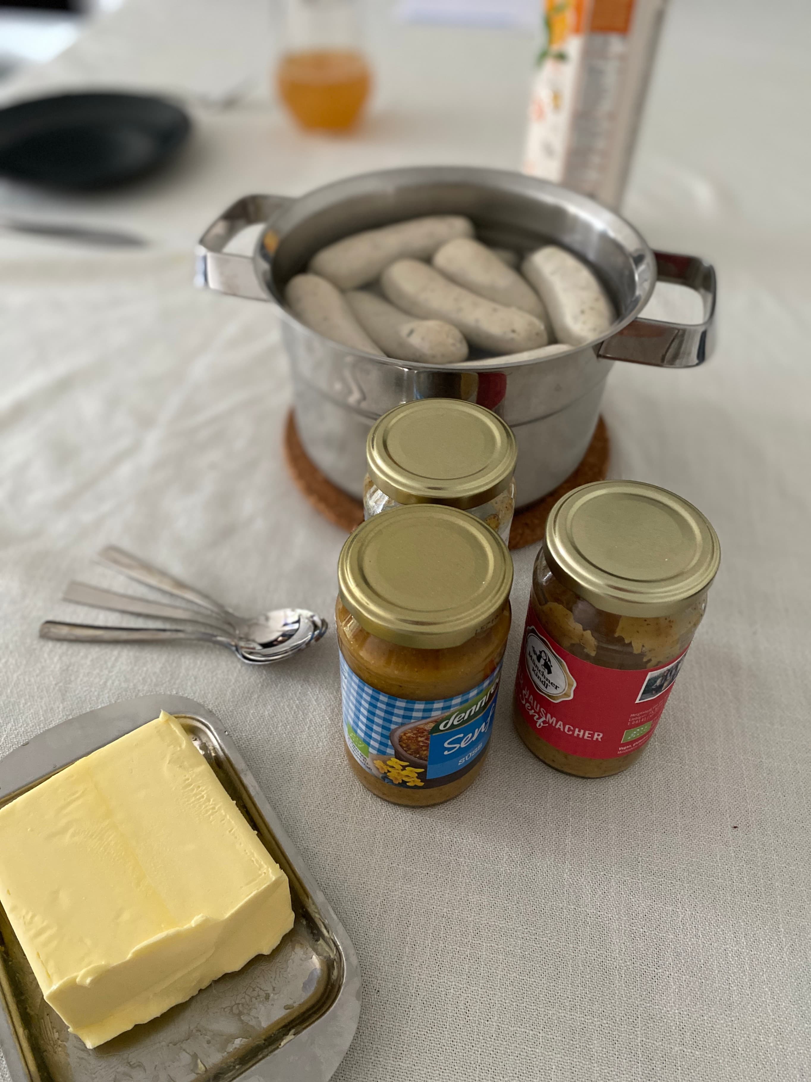 Bavarian Weißwurst BreakfastRecipe Image