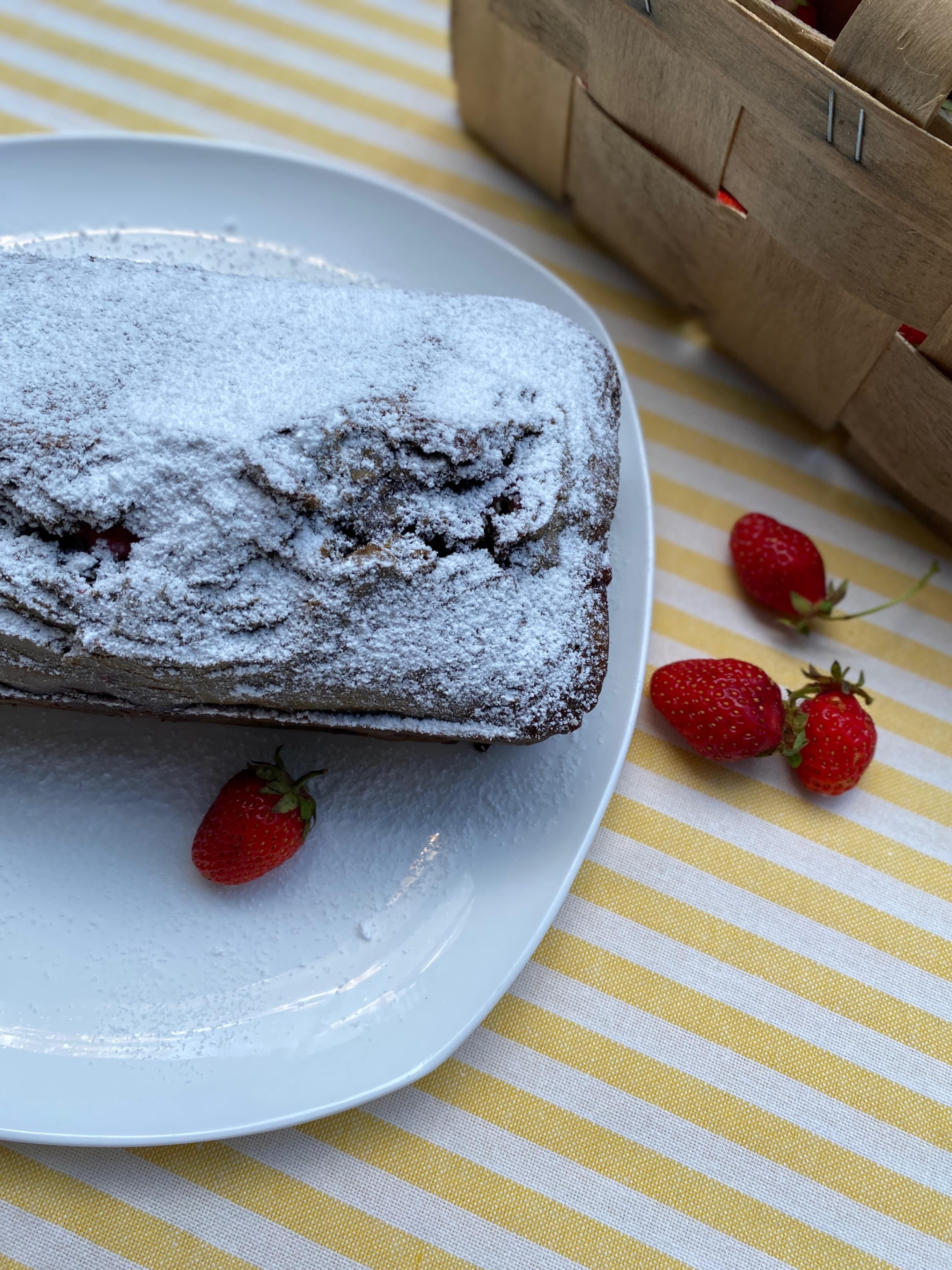 Strawberry Matcha BreadRecipe Image