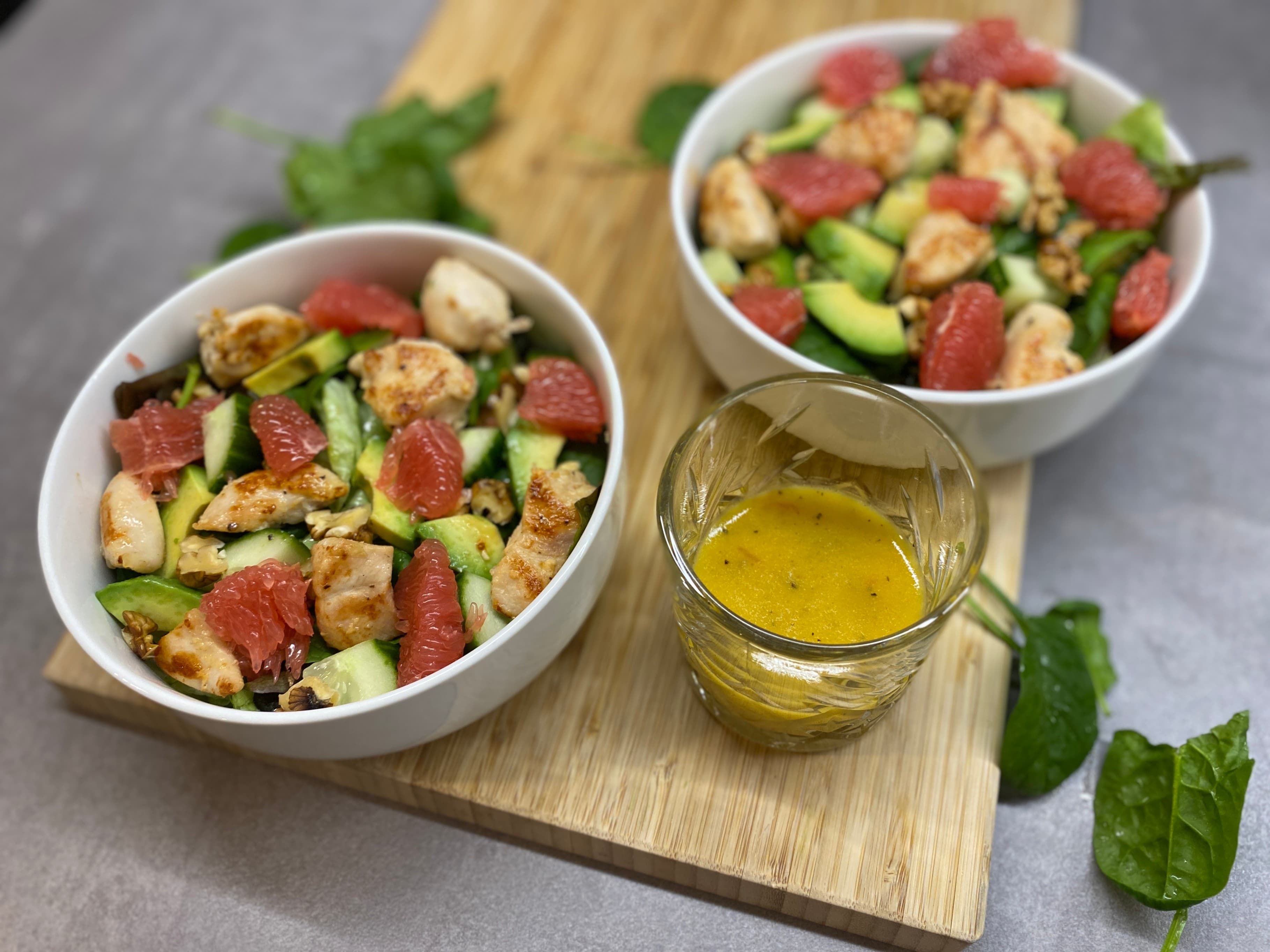 Kipsalade met GrapefruitdressingRecipe Image