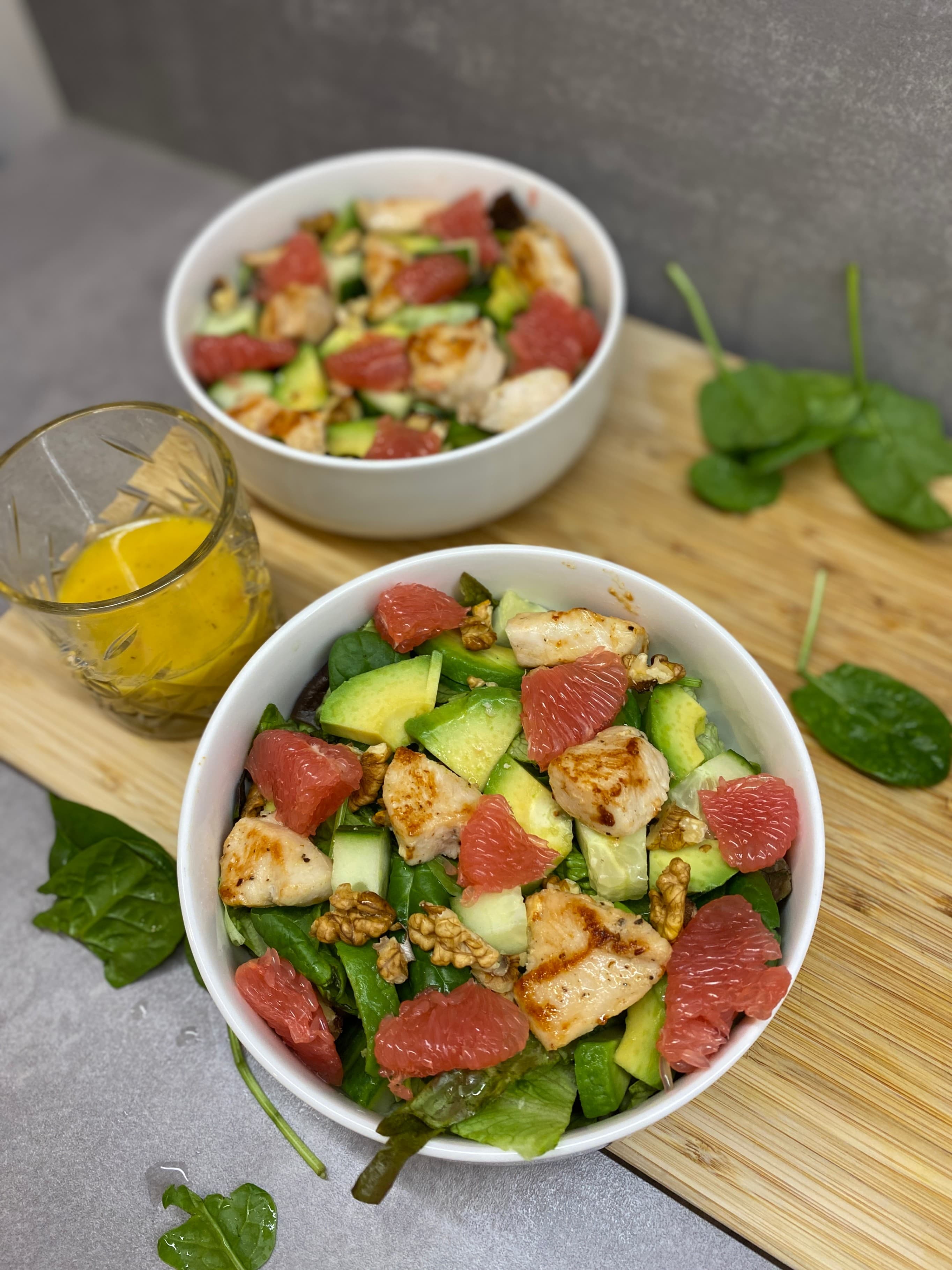Kipsalade met GrapefruitdressingRecipe Image